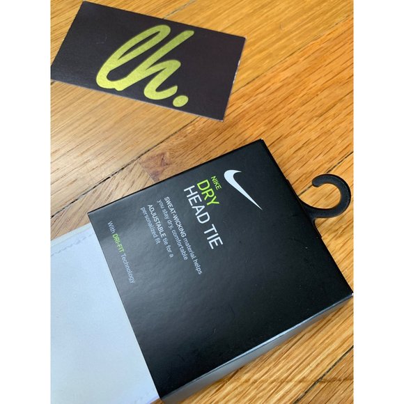 Nike Dri-Fit Dry “White Pink” Tennis Head Tie AC3627-168 - Picture 2 of 5